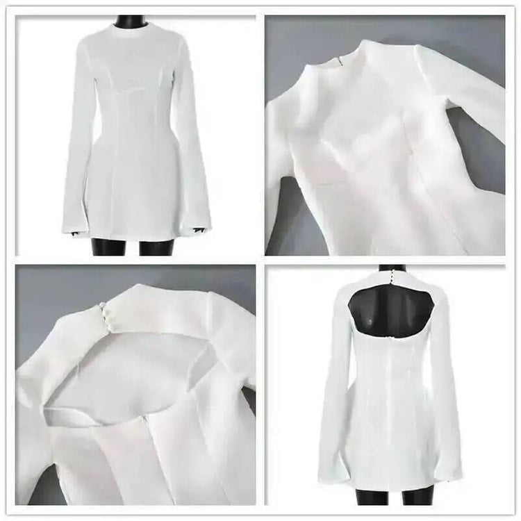Nightclub Party Dress Women, Long Sleeve Mini Autumn Vestidos