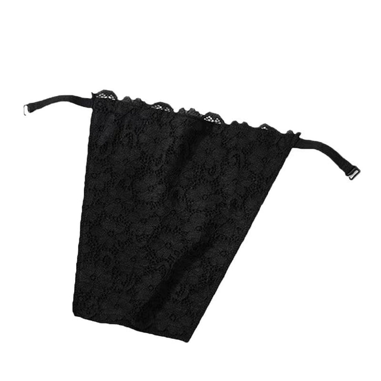 Lace Strapless False Collar Insert for Low Neckline Tops and Dresses