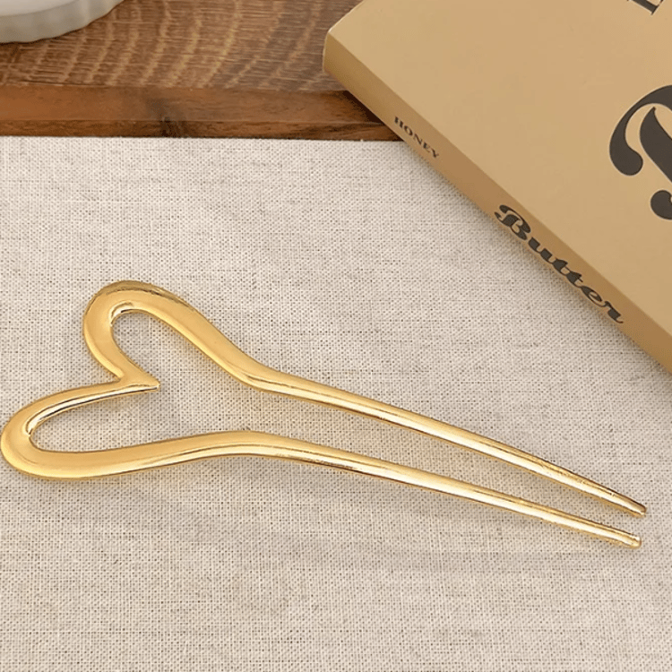 Heart Geometric Hair Stick Set Elegant Metal Hair Pin Accessories for Women