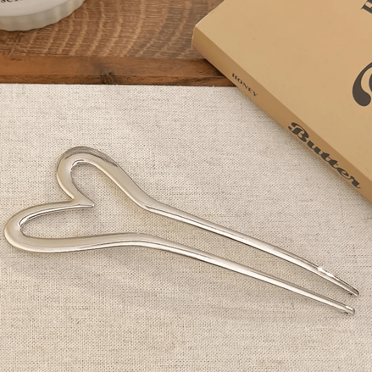 Heart Geometric Hair Stick Set Elegant Metal Hair Pin Accessories for Women